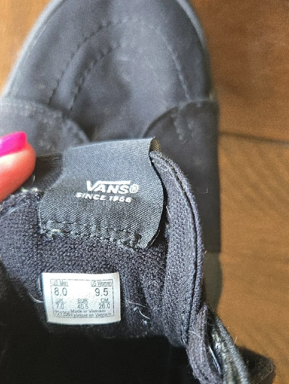 Vans Black High-Top Canvas Sneakers